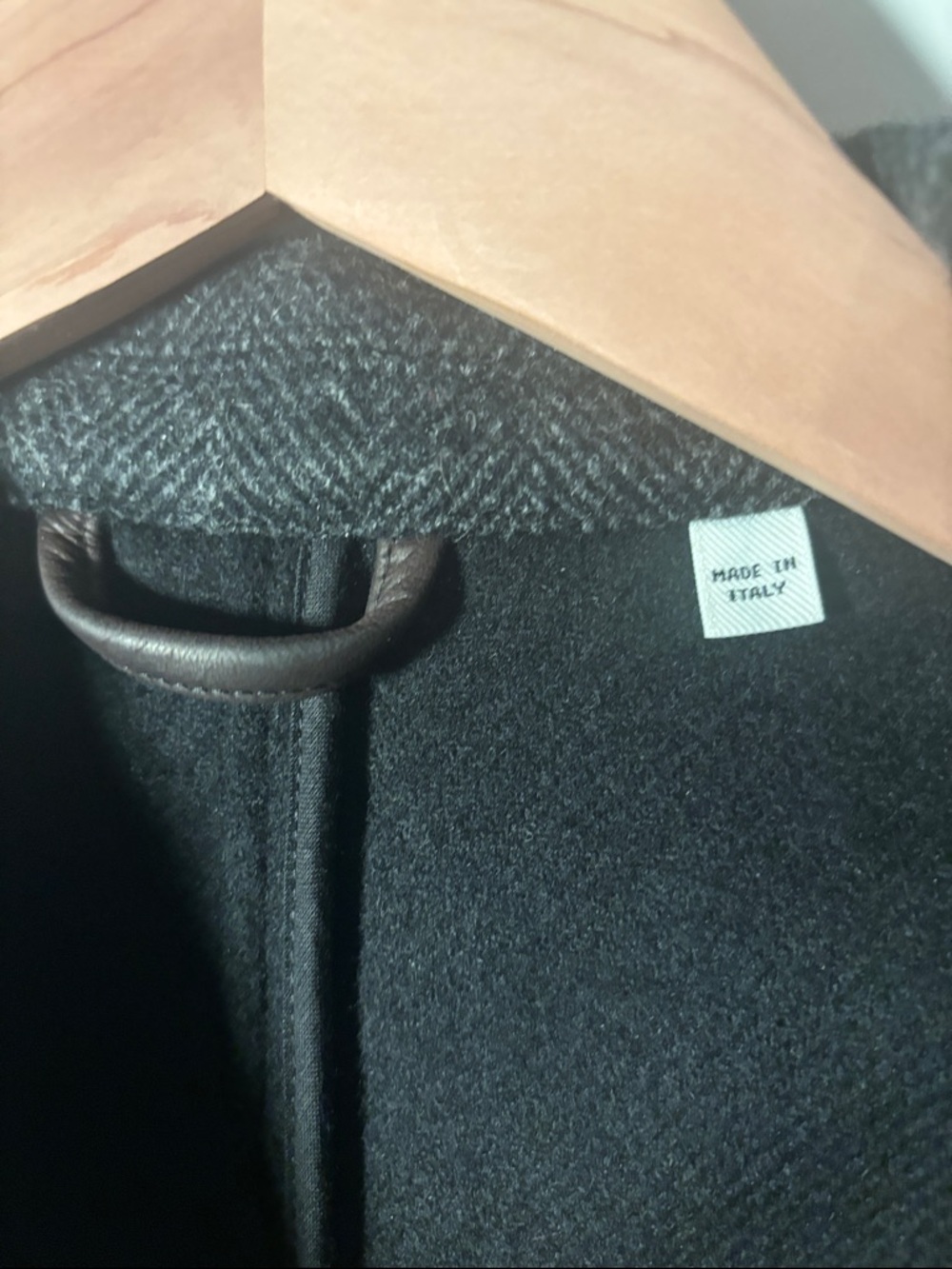 Billy Reid Charcoal Grey Men's Wool Car Coat/Overcoat - Picture 3 of 5